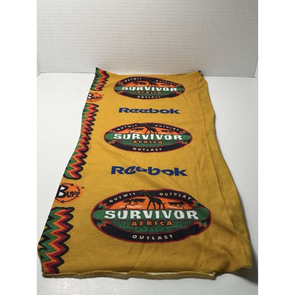 ORIGINAL REEBOK Survivor Africa Yellow Boran Tribe Buff Season 3 CBS TV